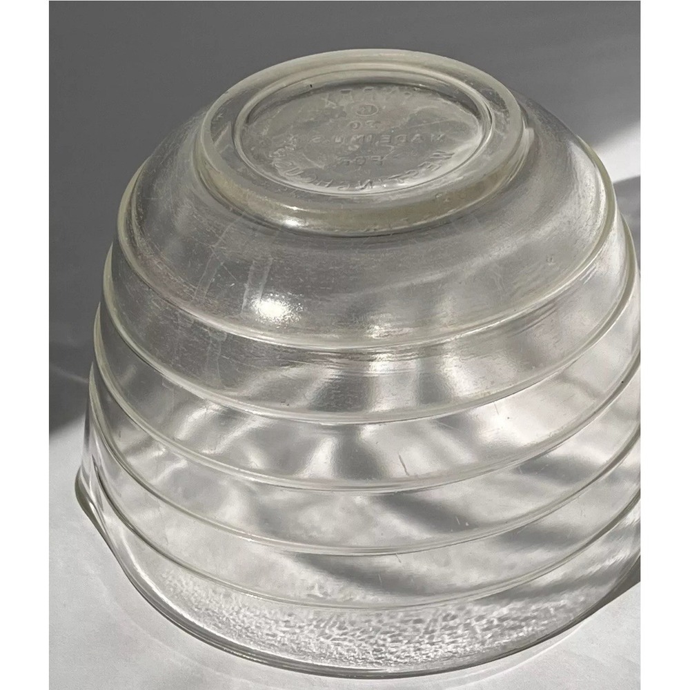 VTG WESTINGHOUSE‎ PYREX CLEAR GLASS BEEHIVE BOWL SPOUT  # 6 - Picture 4 of 8